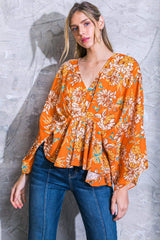 FIND YOU WELL WOVEN TOP - Flying Tomato - Flyclothing LLC