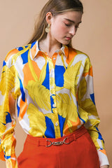 LISTEN TO HER WOVEN TOP - Flying Tomato - Flyclothing LLC