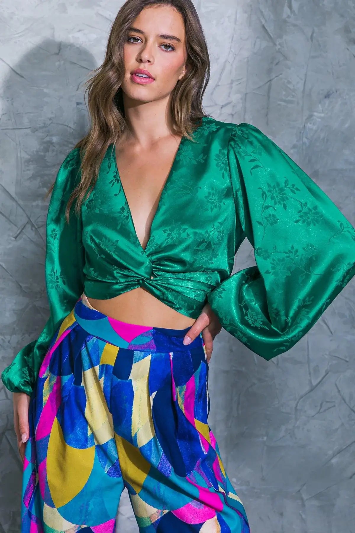 DARLING PERSONALITY WOVEN TOP - Flying Tomato - Flyclothing LLC