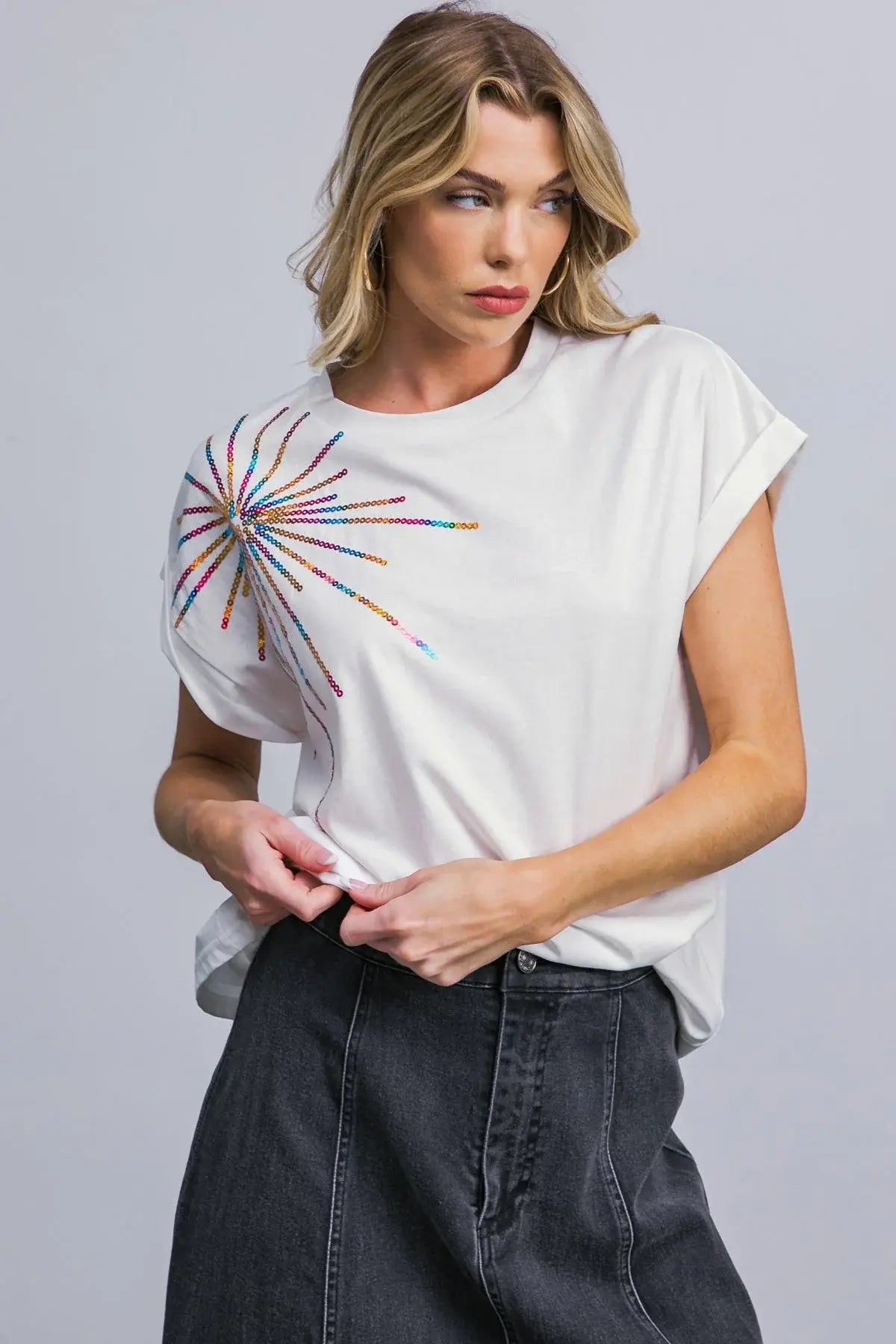 TALK ABOUT BEAUTY KNIT TOP - Flying Tomato - Flyclothing LLC