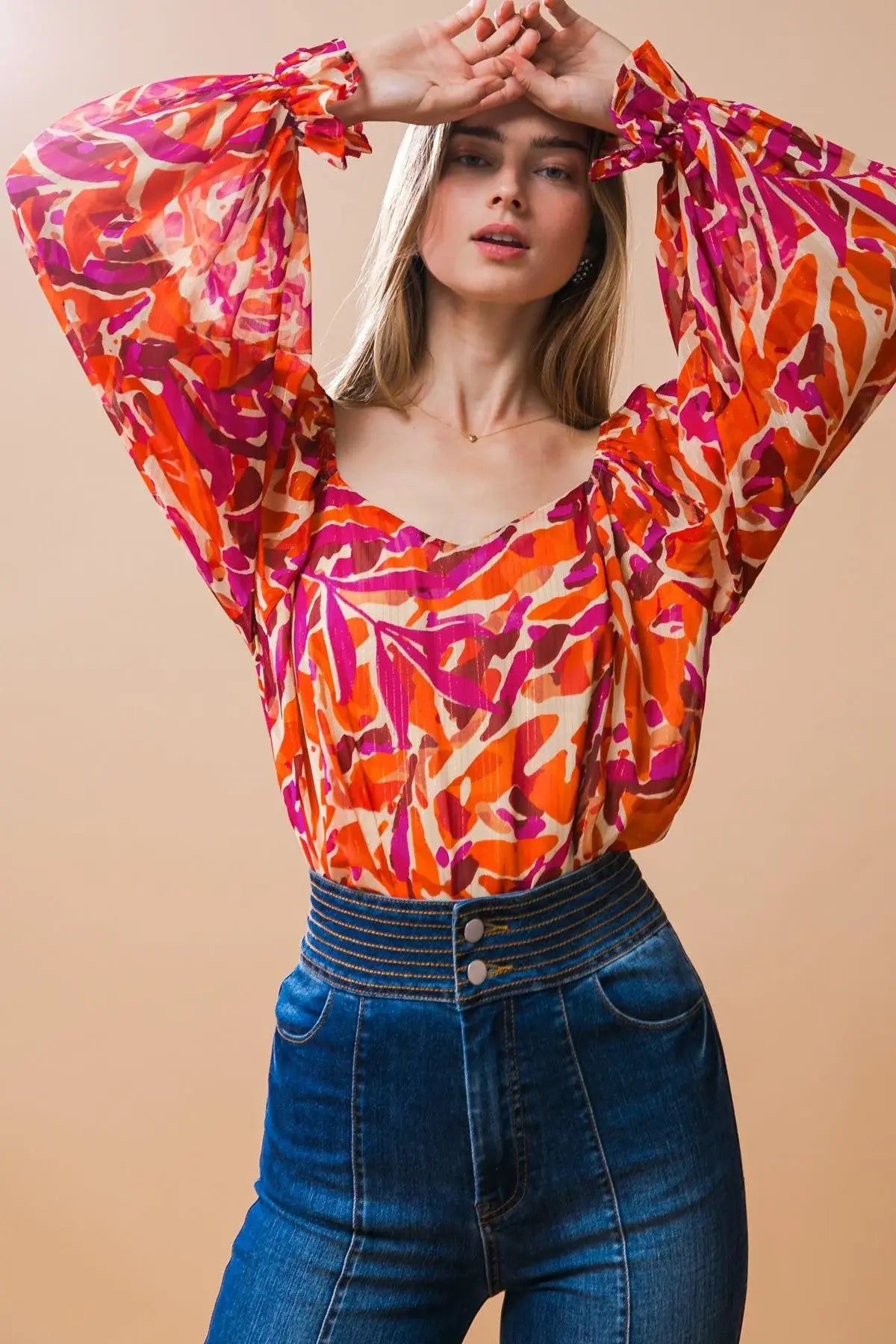 DESIRABLE STYLE WOVEN TOP - Flying Tomato - Flyclothing LLC