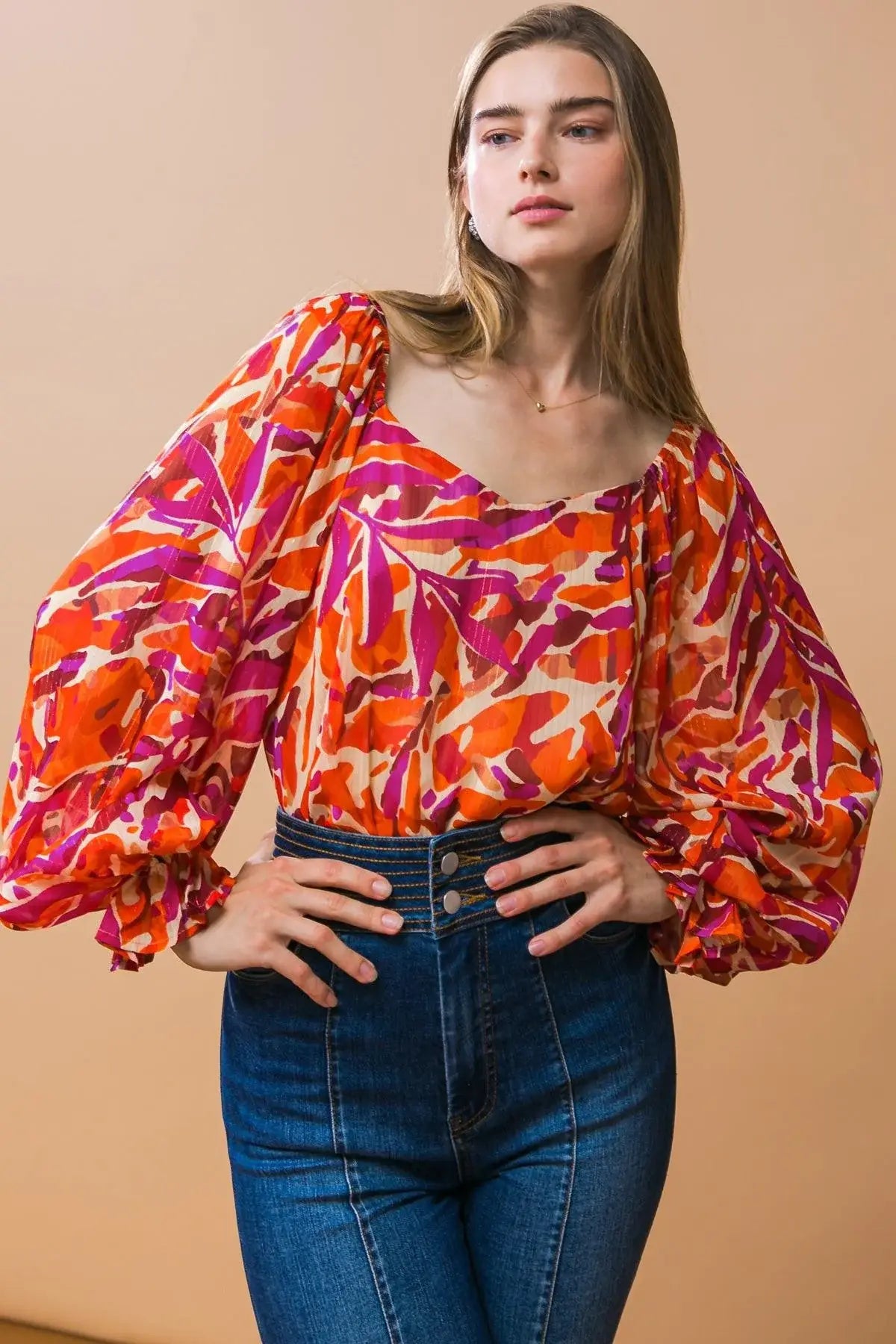 DESIRABLE STYLE WOVEN TOP - Flying Tomato - Flyclothing LLC