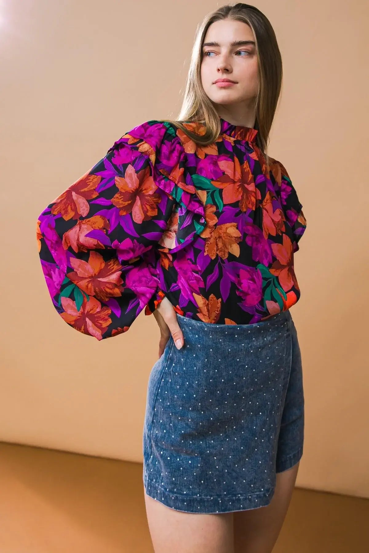 MOODY SWEETIE WOVEN TOP - Flying Tomato - Flyclothing LLC