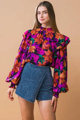 MOODY SWEETIE WOVEN TOP - Flying Tomato - Flyclothing LLC