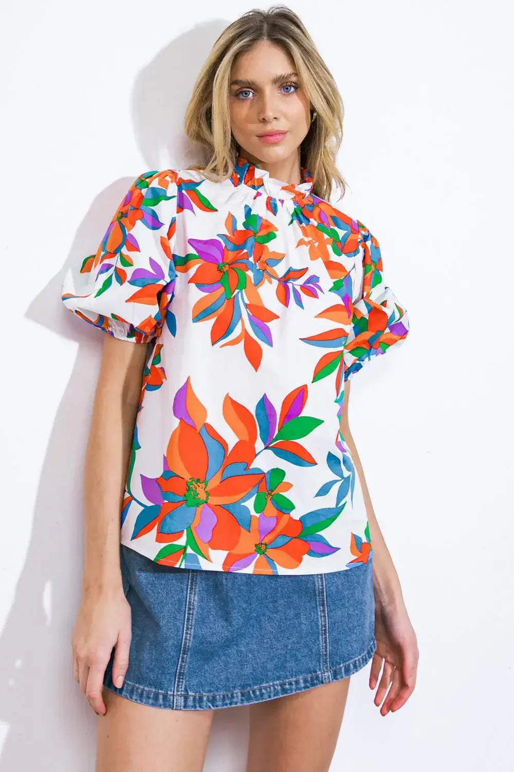 BRAVE NEW WORLD WOVEN TOP - Flying Tomato - Flyclothing LLC