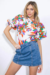 BRAVE NEW WORLD WOVEN TOP - Flying Tomato - Flyclothing LLC