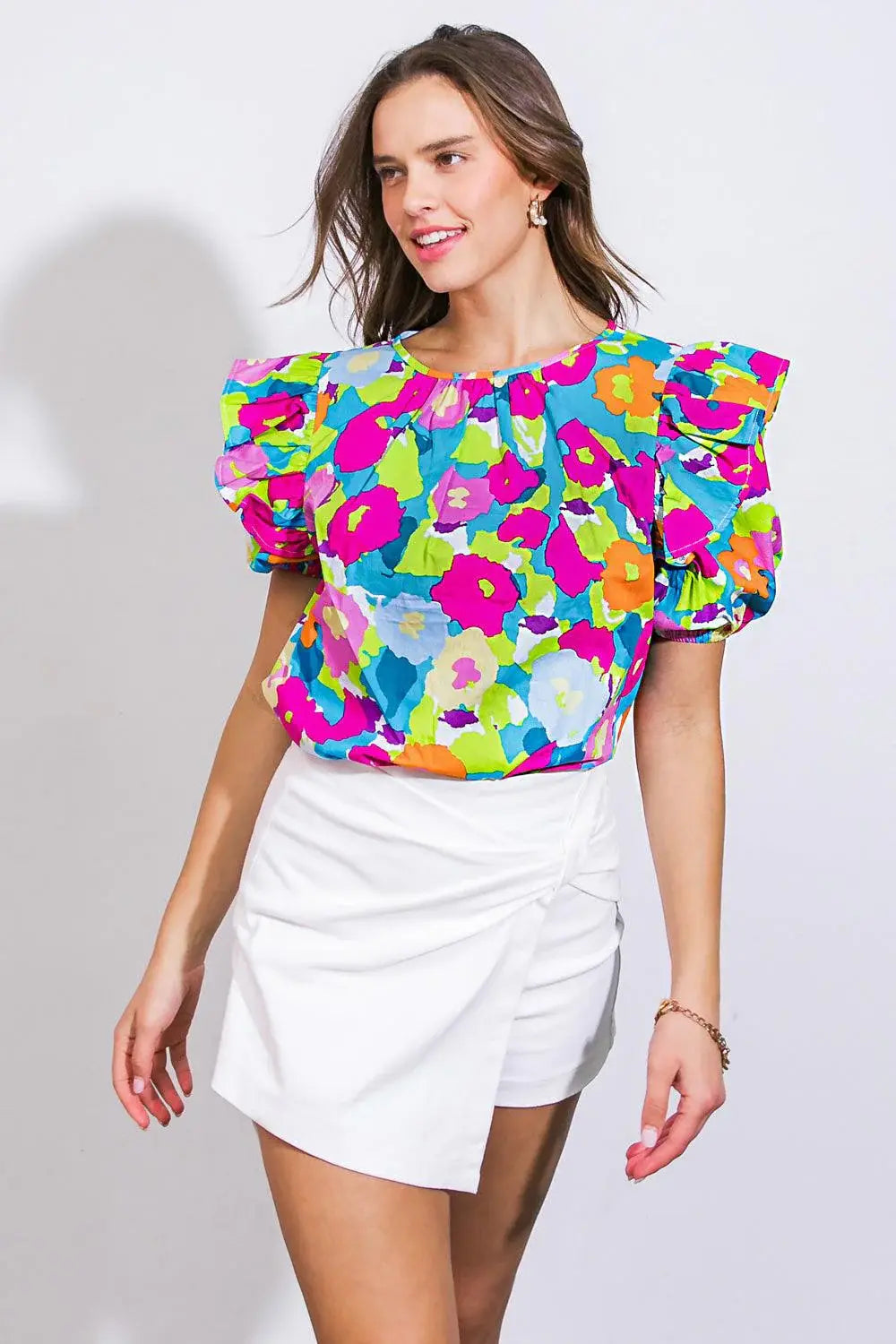 LOOKING BACK WOVEN TOP - Flying Tomato - Flyclothing LLC
