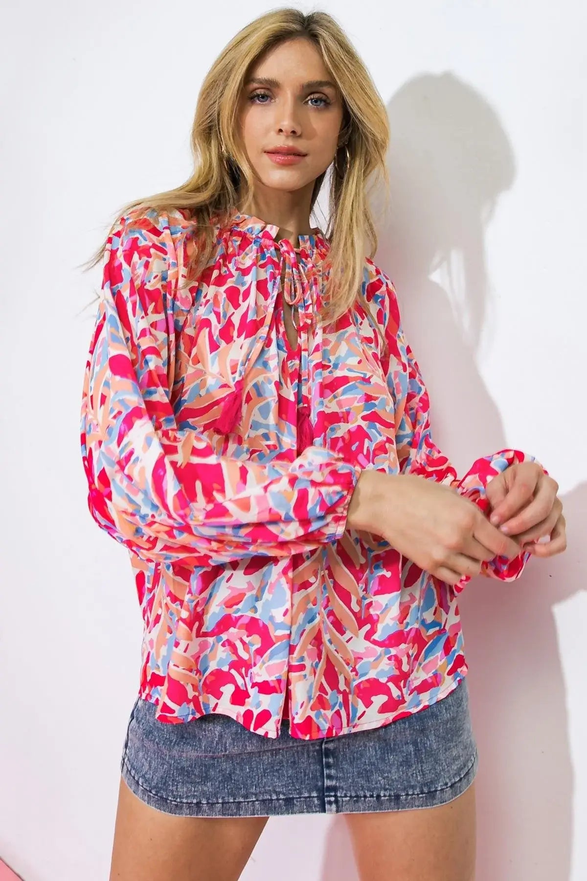 MISTLETOE MOMENT WOVEN TOP - Flying Tomato - Flyclothing LLC