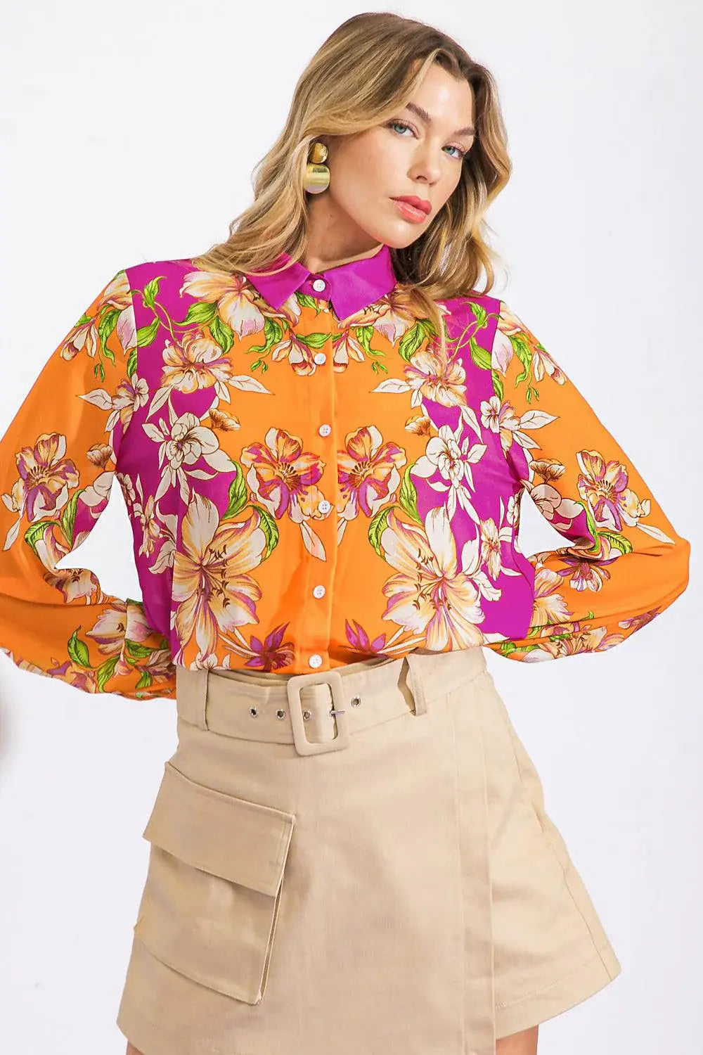 PURE AMBITION WOVEN TOP - Flying Tomato - Flyclothing LLC