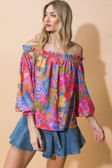JUST WHAT I NEEDED WOVEN TOP - Flying Tomato - Flyclothing LLC