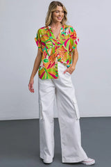 FAVORITE ICON WOVEN TOP - Flying Tomato - Flyclothing LLC