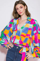 LOVELY STATEMENT WOVEN TOP - Flying Tomato - Flyclothing LLC