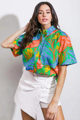 ONE STEP AT A TIME WOVEN TOP - Flying Tomato - Flyclothing LLC