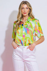 UP FOR ANYTHING WOVEN TOP - Flying Tomato - Flyclothing LLC