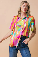 ELEVATED OPTION WOVEN TOP - Flying Tomato - Flyclothing LLC