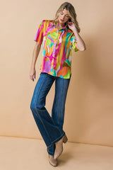 ELEVATED OPTION WOVEN TOP - Flying Tomato - Flyclothing LLC