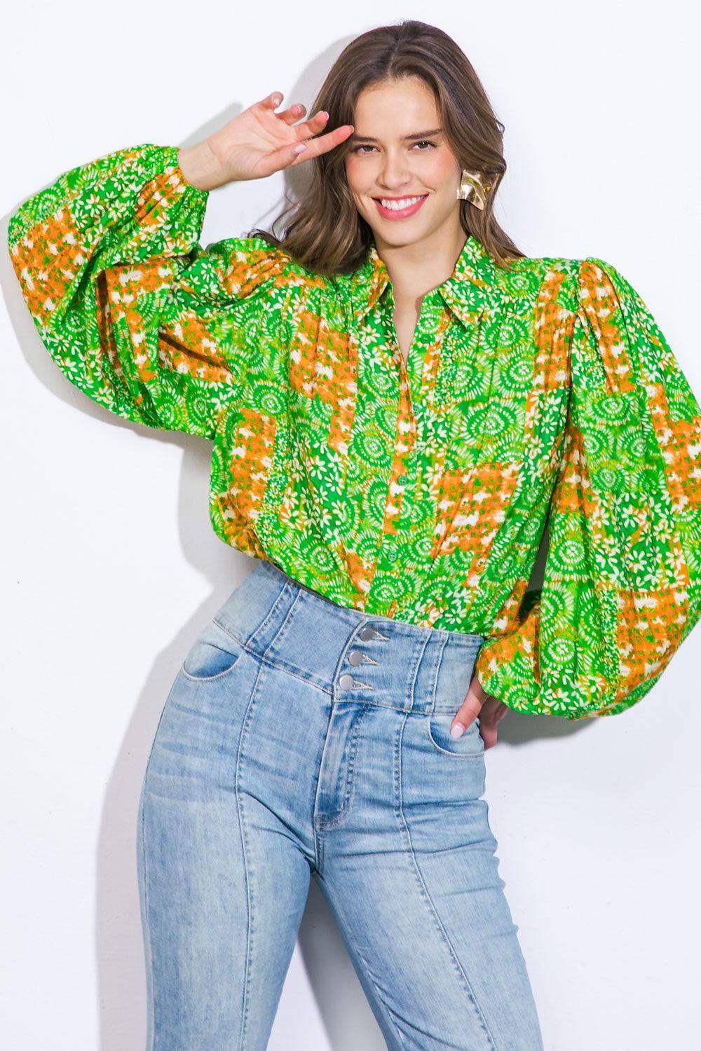 ALL OF MY LOVE WOVEN TOP - Flying Tomato - Flyclothing LLC