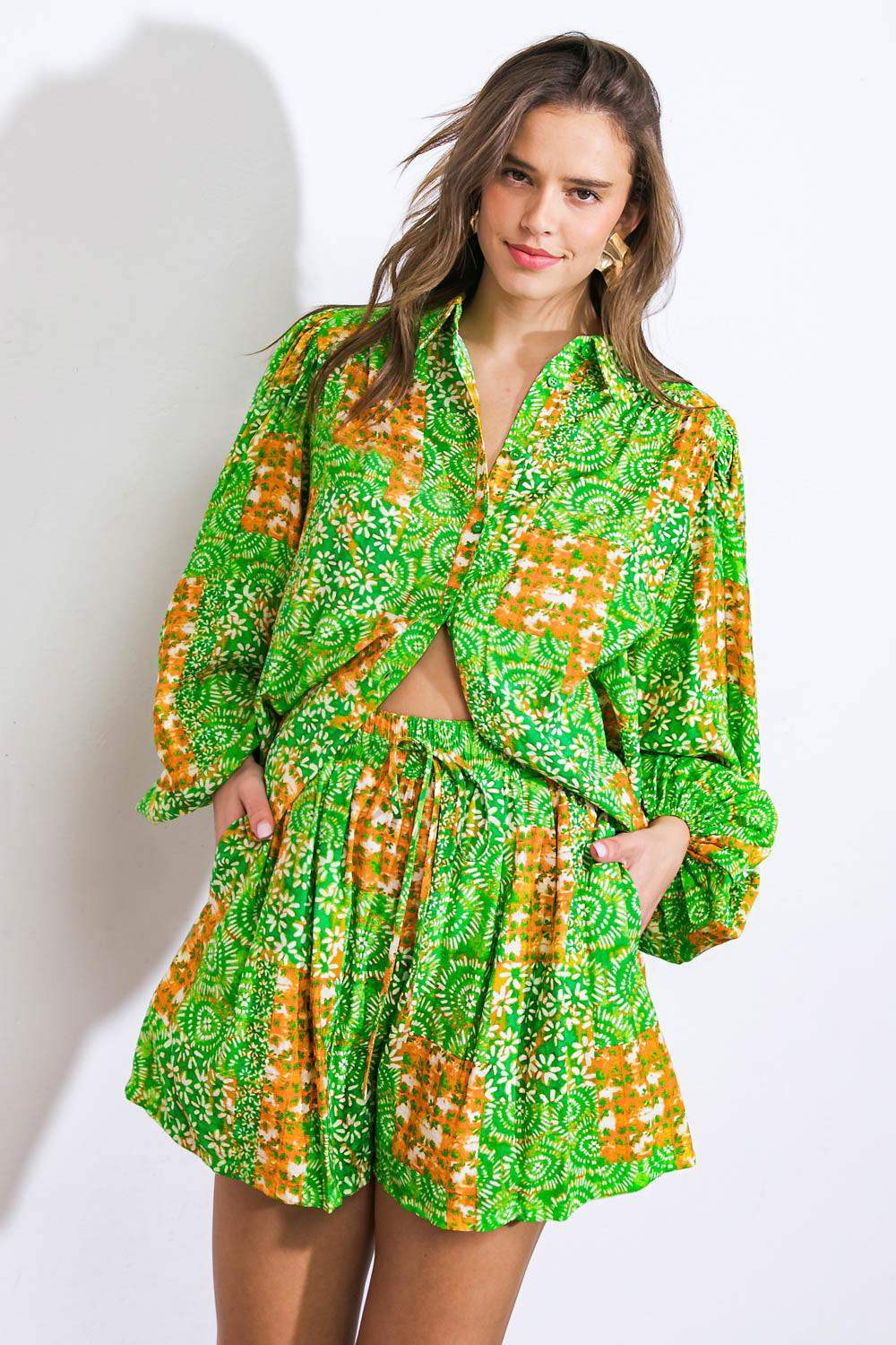ALL OF MY LOVE WOVEN TOP - Flying Tomato - Flyclothing LLC