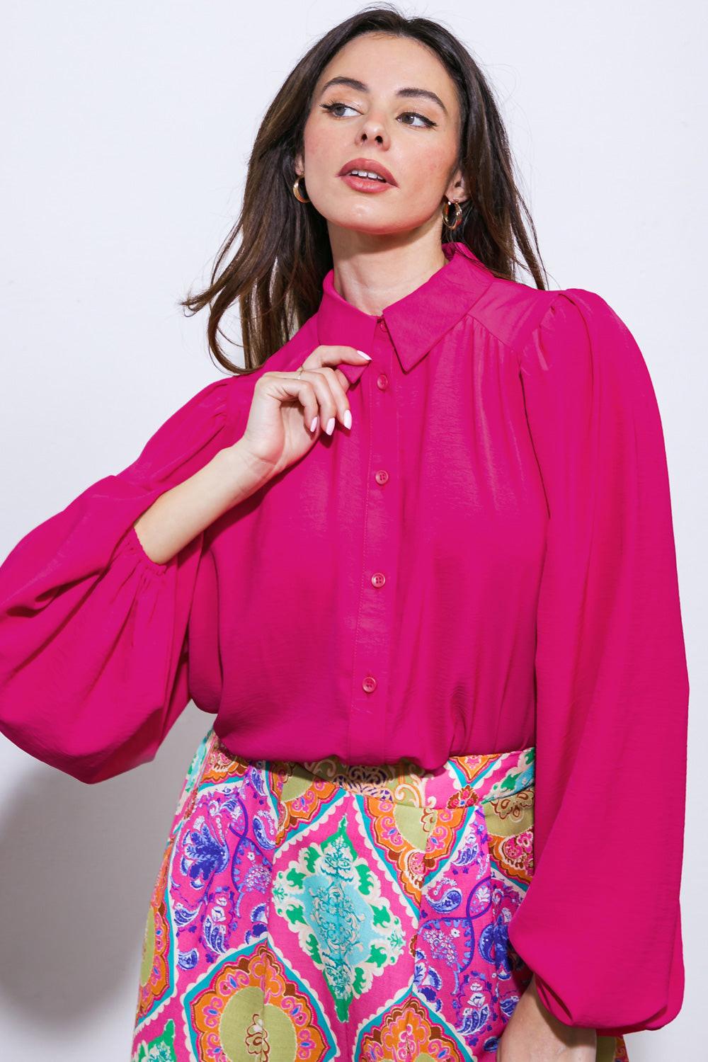 COMFORTABLE CHARM WOVEN TOP - Flying Tomato - Flyclothing LLC