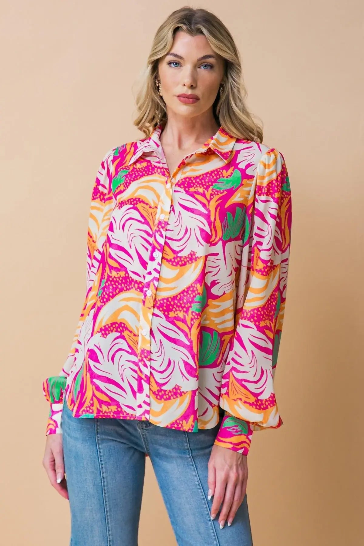 ESTEEMED MOMENT WOVEN TOP - Flying Tomato - Flyclothing LLC