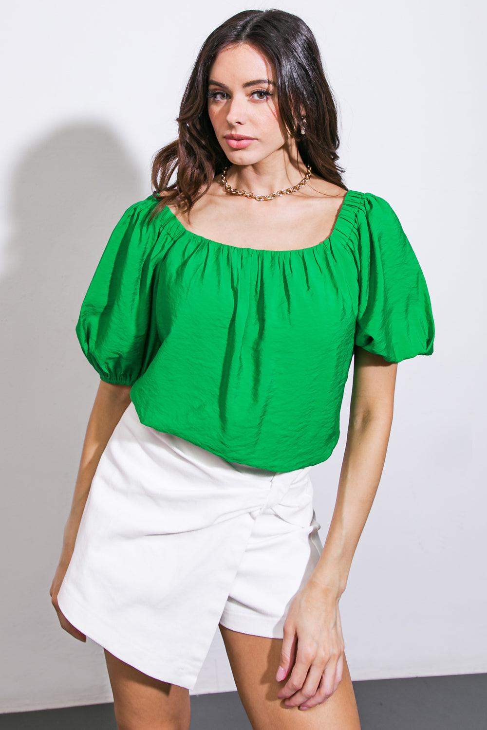 CALL TO ACTION WOVEN TOP - Flying Tomato - Flyclothing LLC