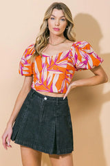A WORLD OF GOOD WOVEN CROP TOP - Flying Tomato - Flyclothing LLC