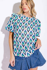 FRESH TAKE WOVEN TOP - Flying Tomato - Flyclothing LLC