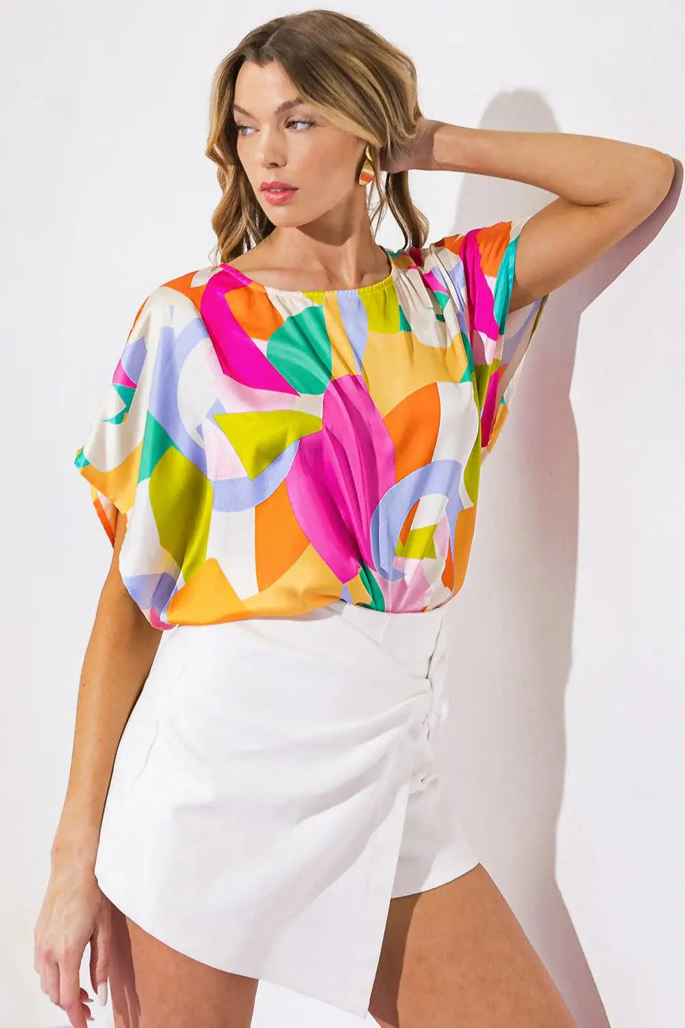 BREATHE FREELY WOVEN TOP - Flying Tomato - Flyclothing LLC