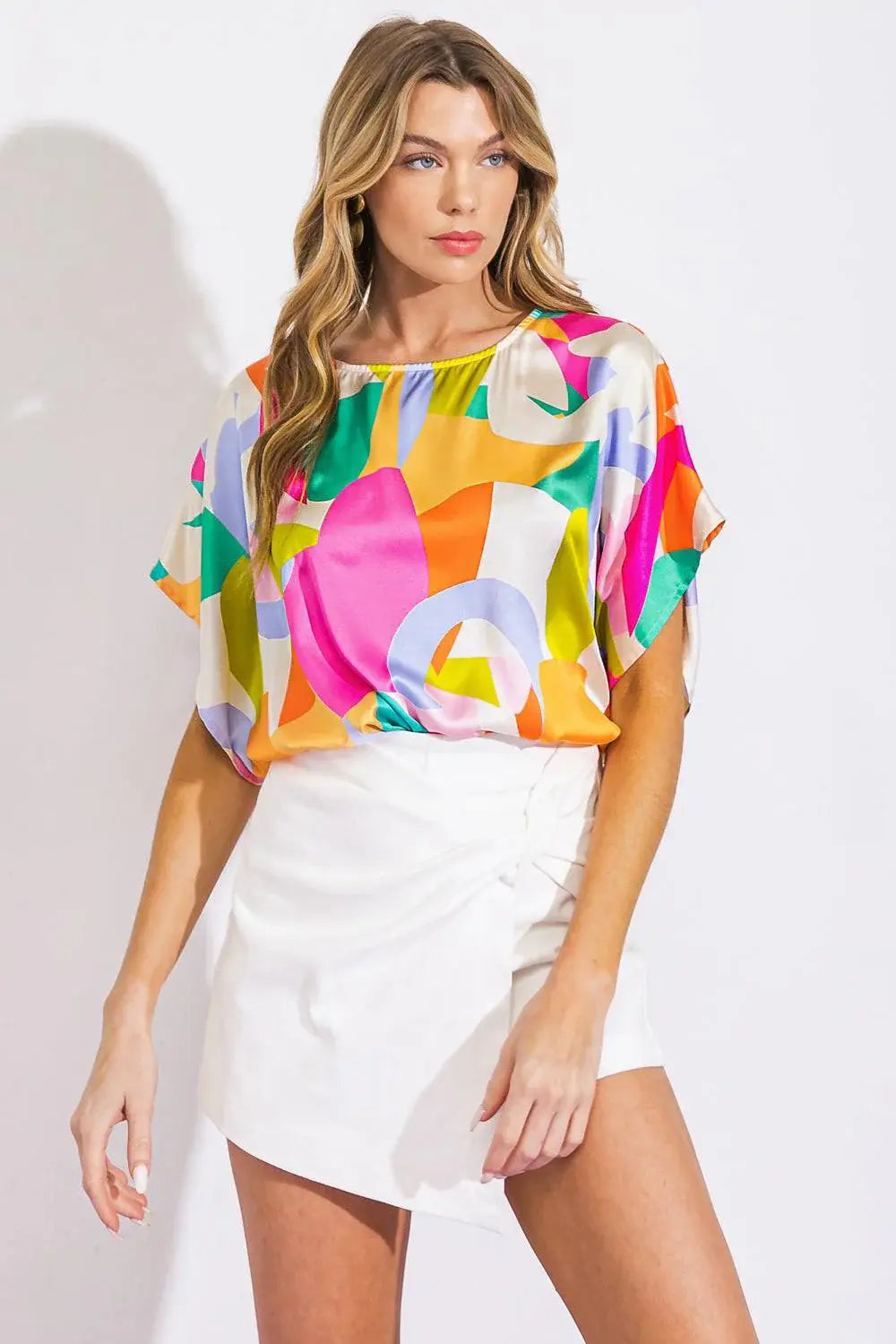 BREATHE FREELY WOVEN TOP - Flying Tomato - Flyclothing LLC