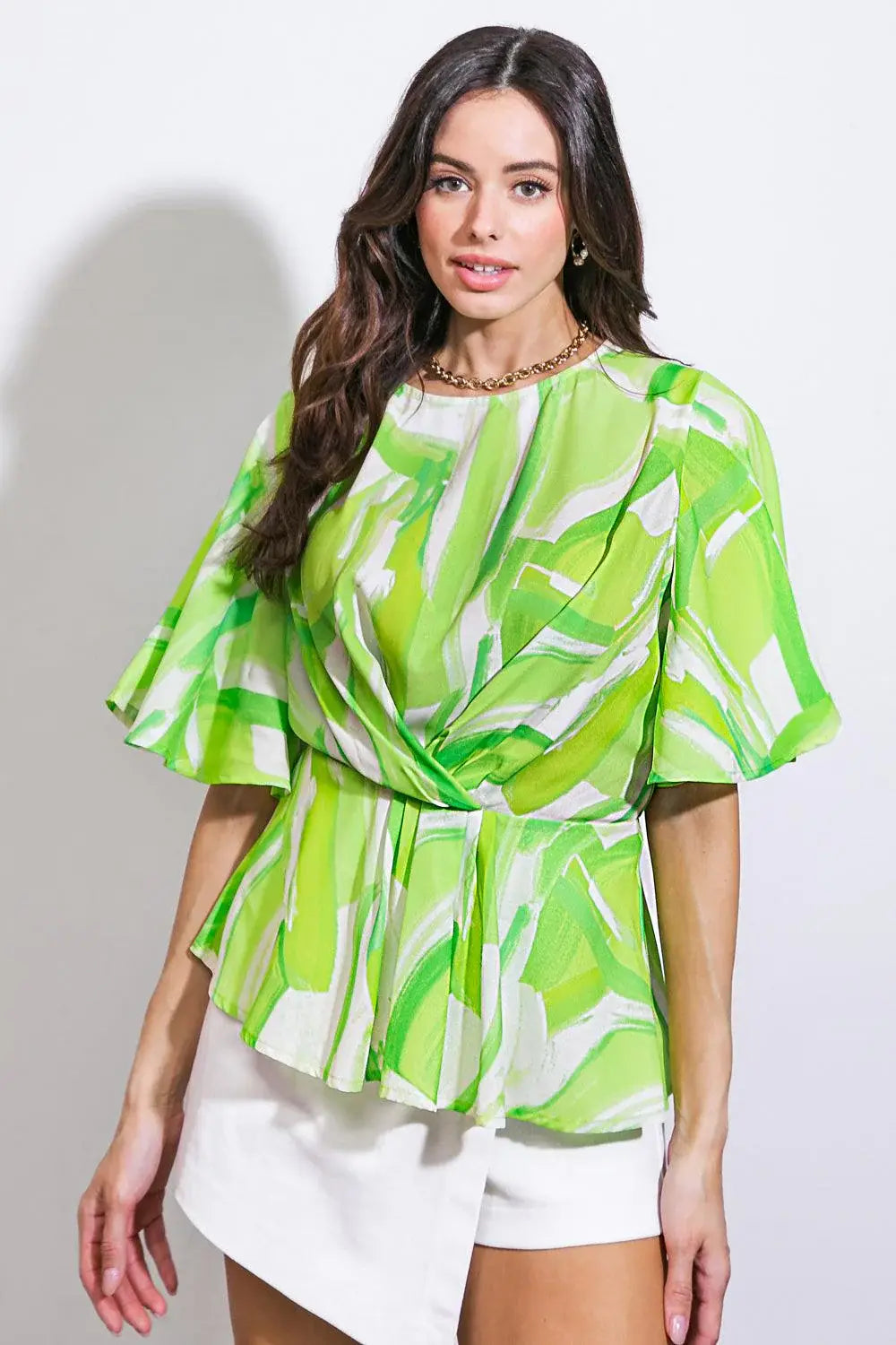 EASY TO SAY WOVEN TOP - Flying Tomato - Flyclothing LLC