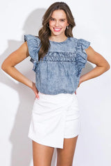 A MAGIC MOMENT WOVEN TOP - Flying Tomato - Flyclothing LLC