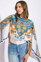 RIGHT THIS WAY WOVEN TOP - Flying Tomato - Flyclothing LLC