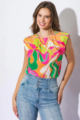 SEND A POSTCARD WOVEN TOP - Flying Tomato - Flyclothing LLC
