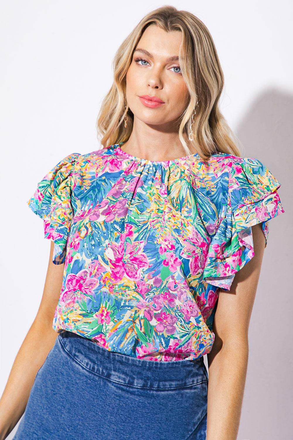 AWARE OF THIS WOVEN TOP - Flying Tomato - Flyclothing LLC