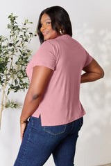 Basic Bae Full Size Round Neck Short Sleeve T-Shirt - ShopBasicbae - Flyclothing LLC