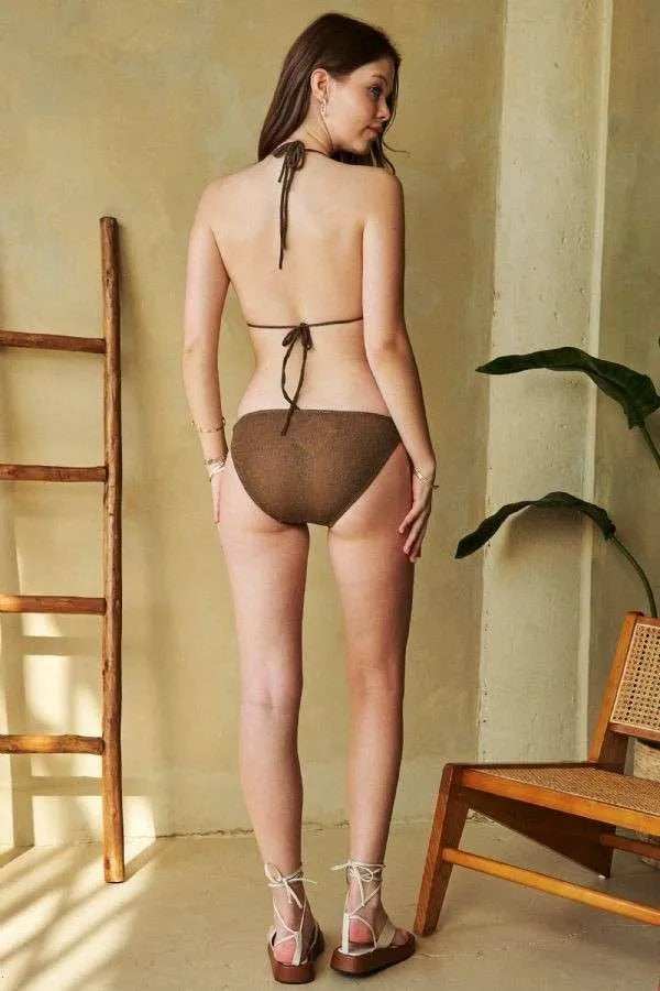 Davi & Dani Halter Skirt Bikini Swim Set - Trendsi - Flyclothing LLC