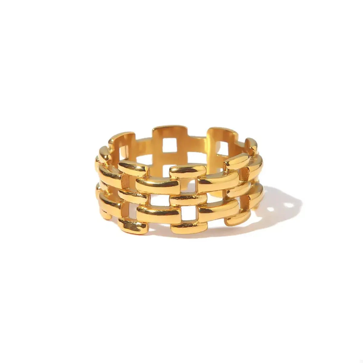 18K Gold-Plated Cutout Ring - Trendsi - Flyclothing LLC