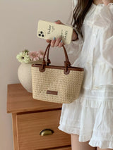Straw Woven Crossbody Bag - Trendsi - Flyclothing LLC