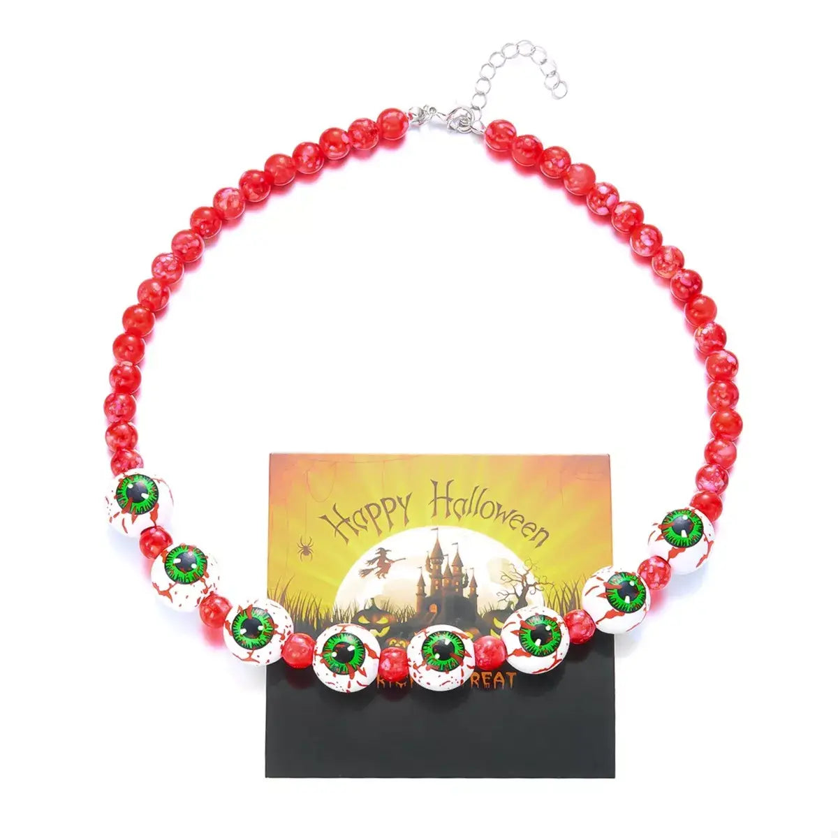 Halloween Beaded Necklace and Bracelet Jewelry Set - Trendsi - Flyclothing LLC