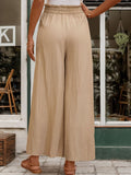 Frill Wide Leg Pants - Trendsi