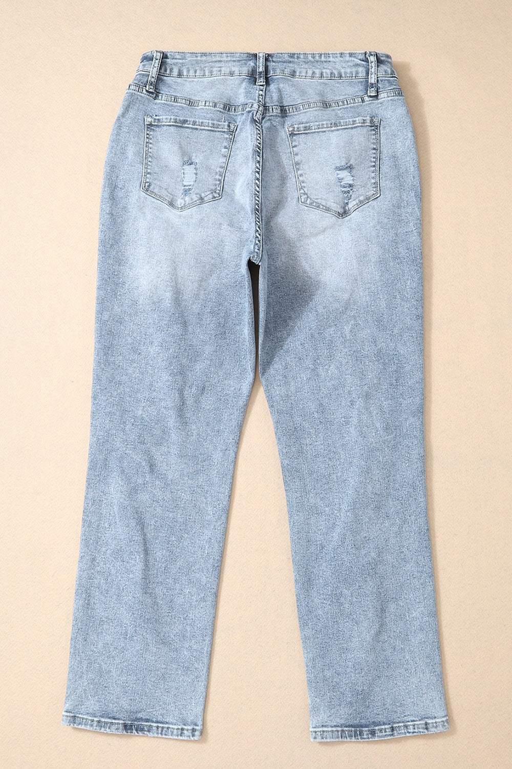 Distressed High Waist Jeans - Trendsi - Flyclothing LLC