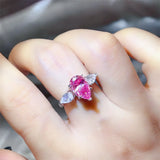 2 Carat 925 Sterling Silver Moissanite Ring - Trendsi - Flyclothing LLC