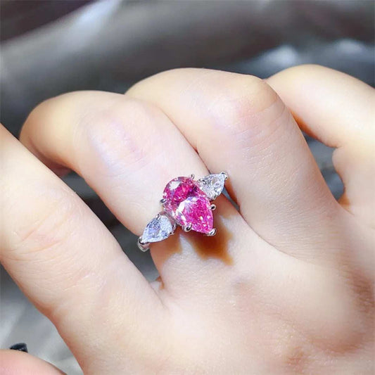 2 Carat 925 Sterling Silver Moissanite Ring - Trendsi - Flyclothing LLC