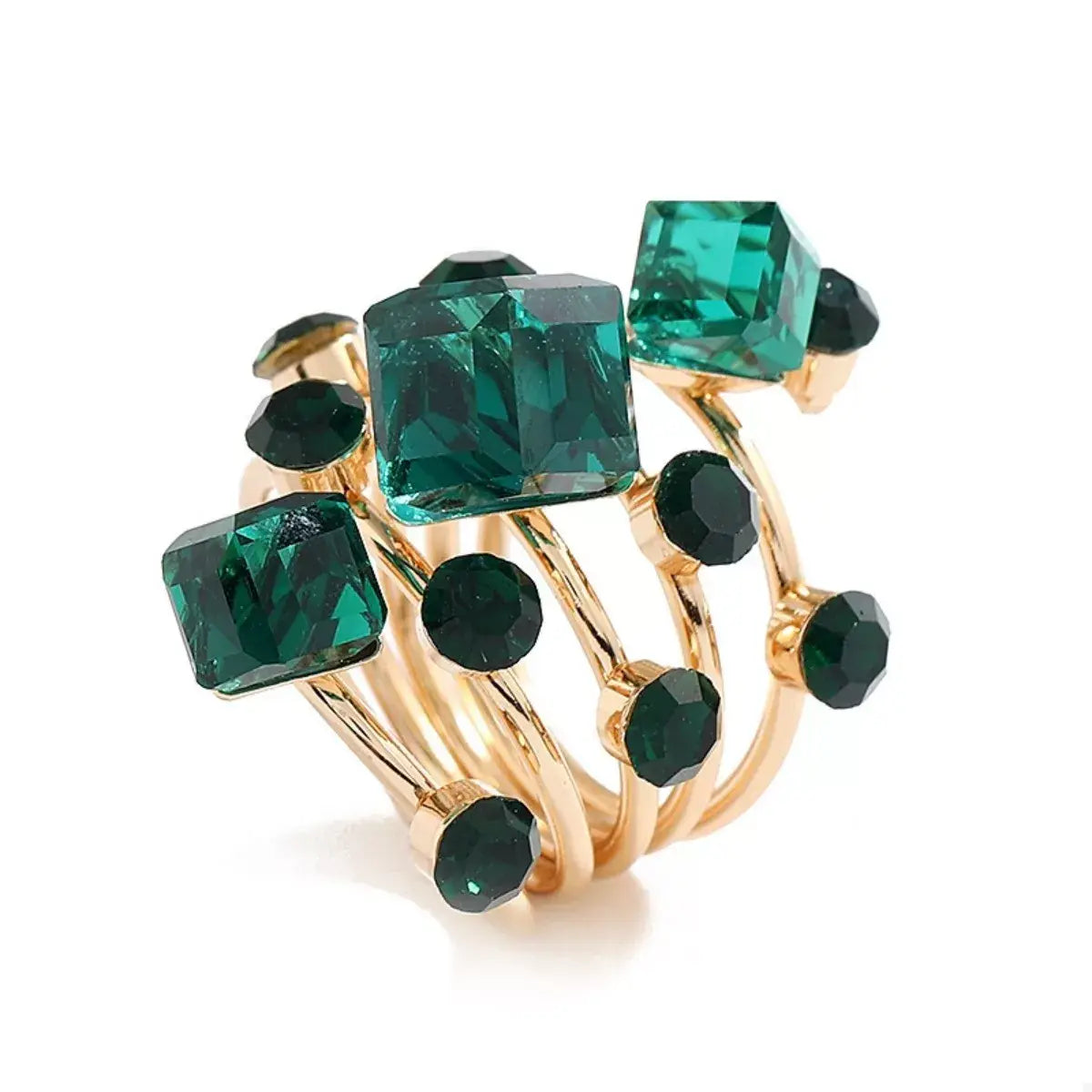 18K Gold-Plated Multi-Layered Ring - Trendsi - Flyclothing LLC