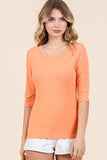 Mittoshop Round Neck Half Sleeve T-Shirt - Trendsi - Flyclothing LLC
