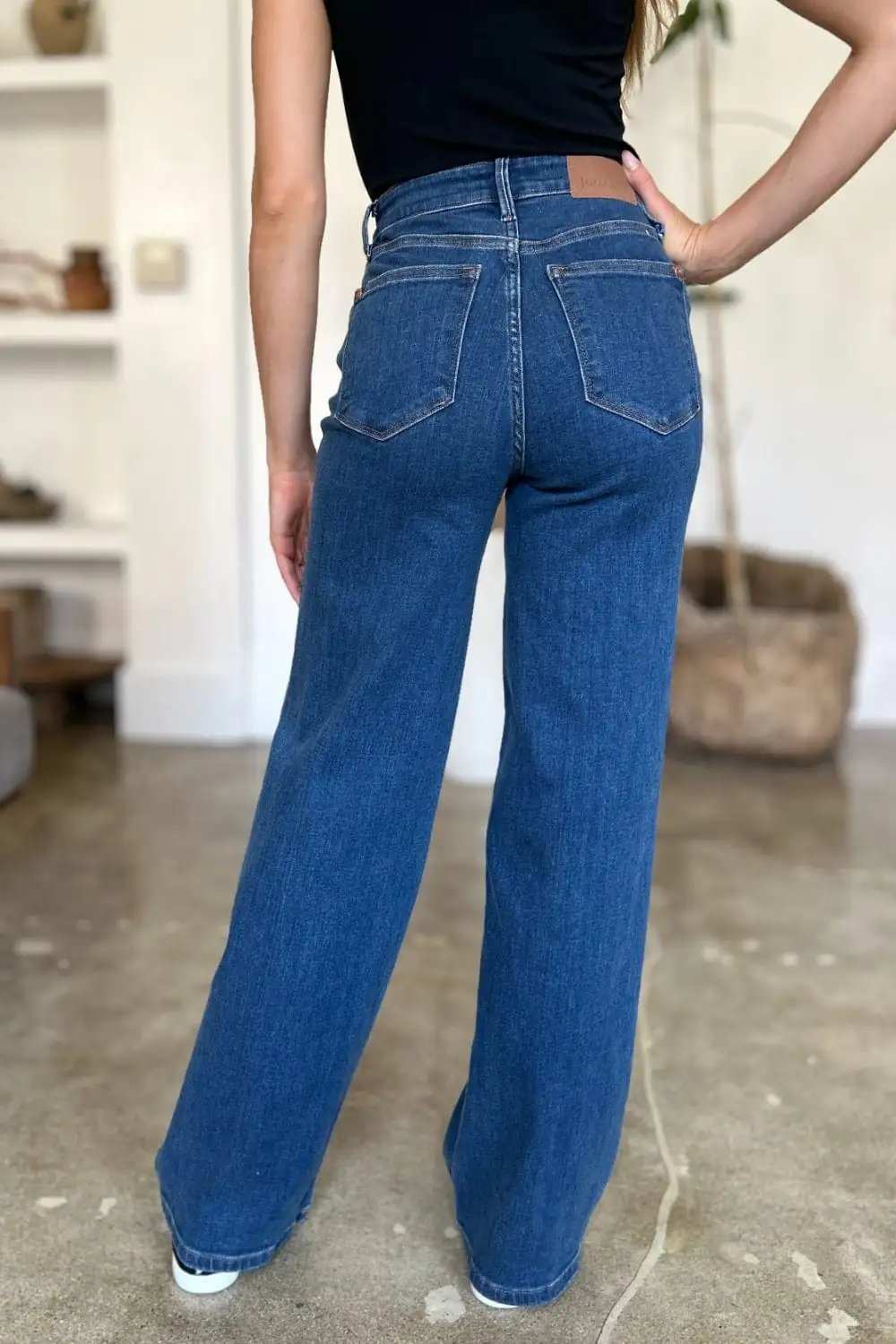 Judy Blue Full Size High Rise Straight Jeans - Trendsi - Flyclothing LLC