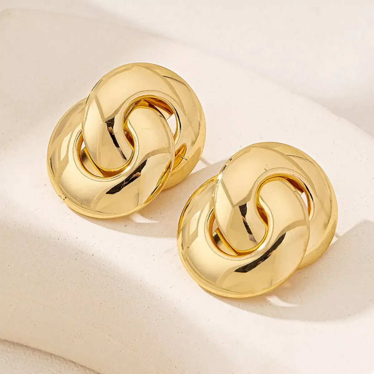 Chunky Knot Stud Earrings - Trendsi - Flyclothing LLC