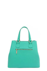 Nicole Lee USA Monogram Pattern Handbag with Rhinestones Decor - Trendsi - Flyclothing LLC