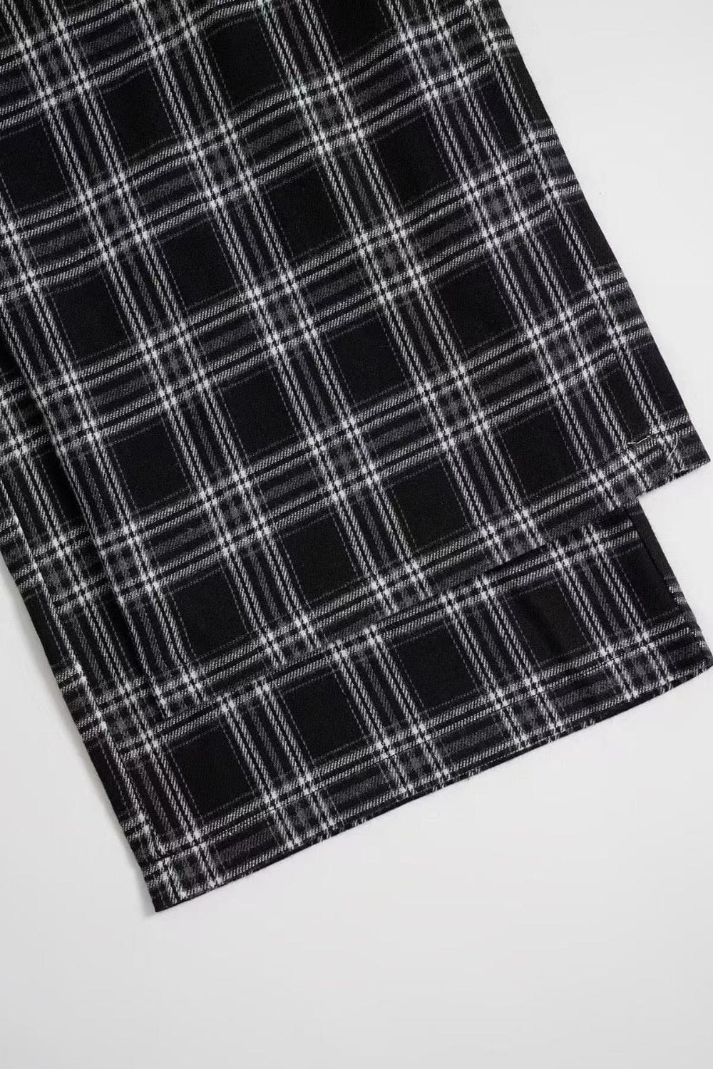 Plaid Wide Leg Pants - Trendsi