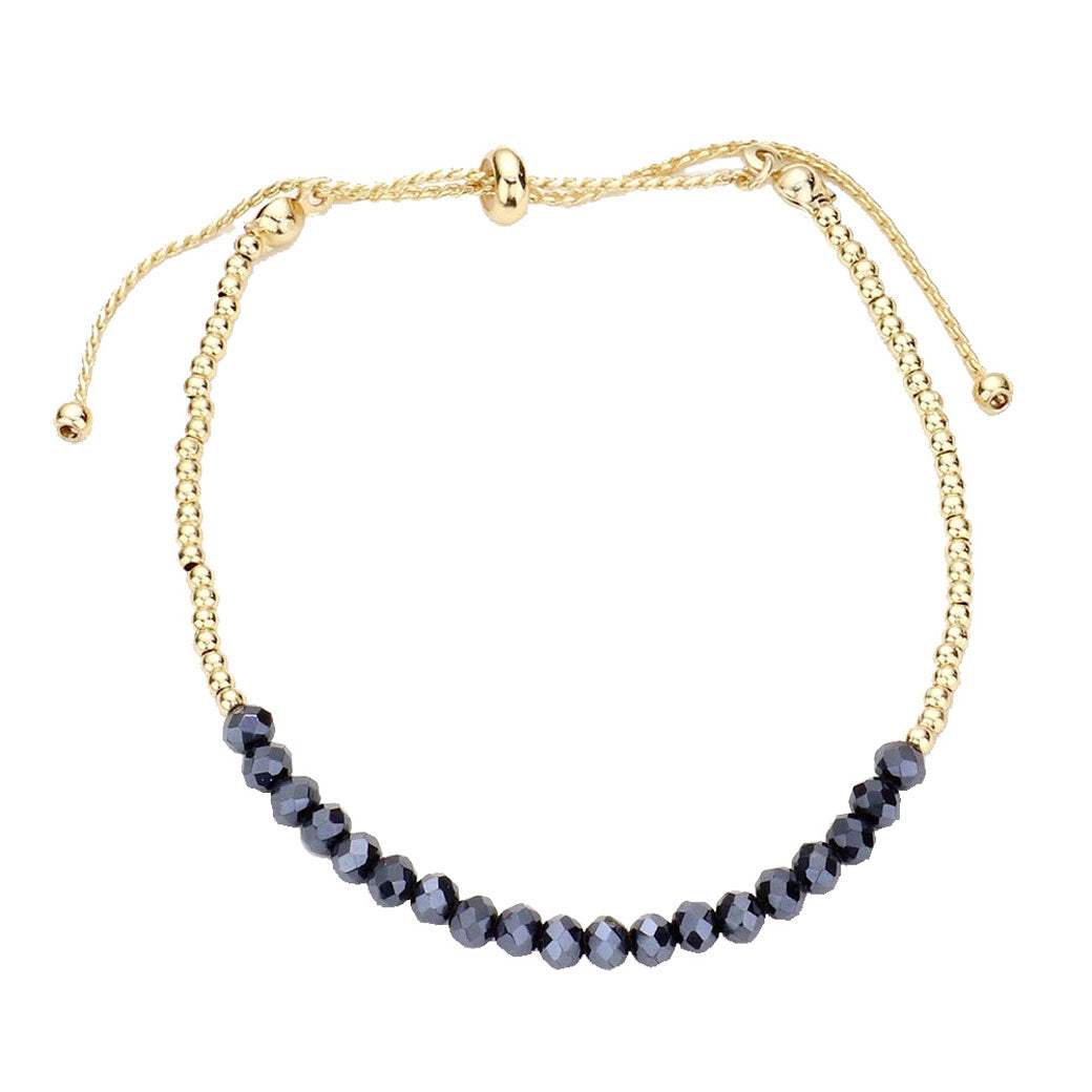 Faceted Beaded Bracelet - Madeline Love - Flyclothing LLC
